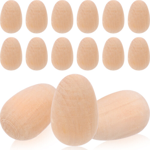 20 stück simulation ostern holzeier 35 mm diy holz künstliche eier 2