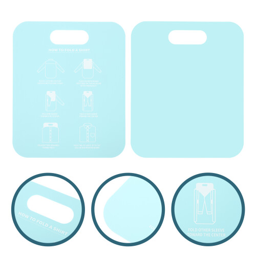 2 Pcs Folding Foldable Clothes Board Gadget Long-Sleeve Shirt 2