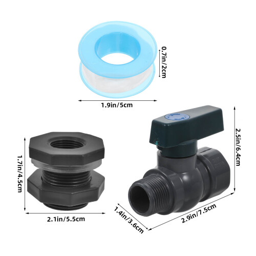Zehuanyu 2 Set Eetbare Kwaliteit Opslagtank Regenton Kit 1