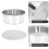 1Set Rundsieb Perlen Beads Sortierhilfe Schmuck Silber 11
