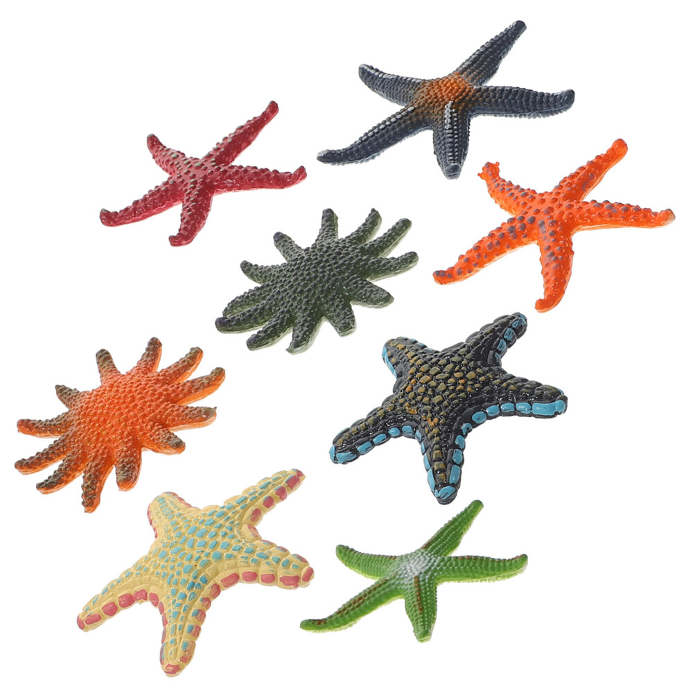 Aboofan Raindrops 8Pcs Sea Star Figurine For Childrens Room And Kindergarten
