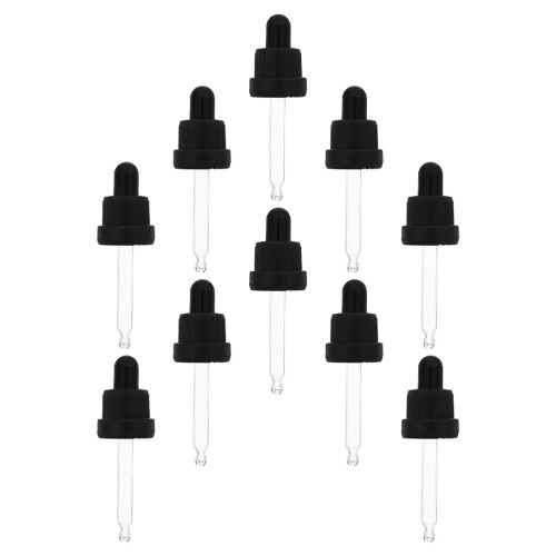 10 Sets Essential Oil Pipette Dropper Bottle Cap Accessory