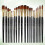 20pcs Set Student Wooden Pole Two-Color Bamboo 3
