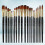 20pcs Set Student Wooden Pole Two-Color Bamboo 9