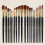 20pcs Set Student Wooden Pole Two-Color Bamboo 5