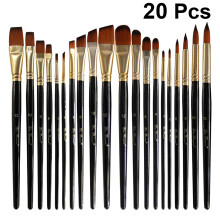 20pcs Set Student Wooden Pole Two-Color Bamboo