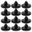 Clutch Pedal Pad Black Rubber 12pcs Set 9