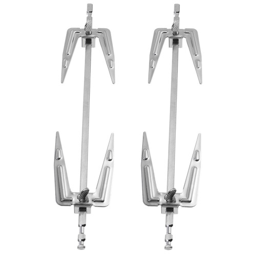 2pcs Stainless Steel Rotating Chicken Forks For Oven Roasting
