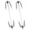 2pcs Stainless Steel Rotating Chicken Forks For Oven Roasting 4