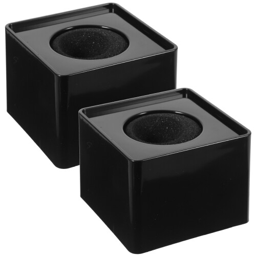 Black Microphone Flag Cube For Interviews  2pack
