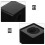 Black Microphone Flag Cube For Interviews  2pack 8