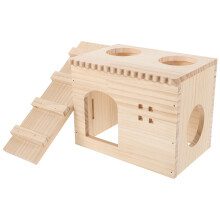 Mlins Cabin Hideout Guinea Pig Hut Hamsters Cage Travel