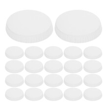 Worgeous  100 Pcs Paper Cup Lid Coffee Mug Plug Diy Lace Ribbon White