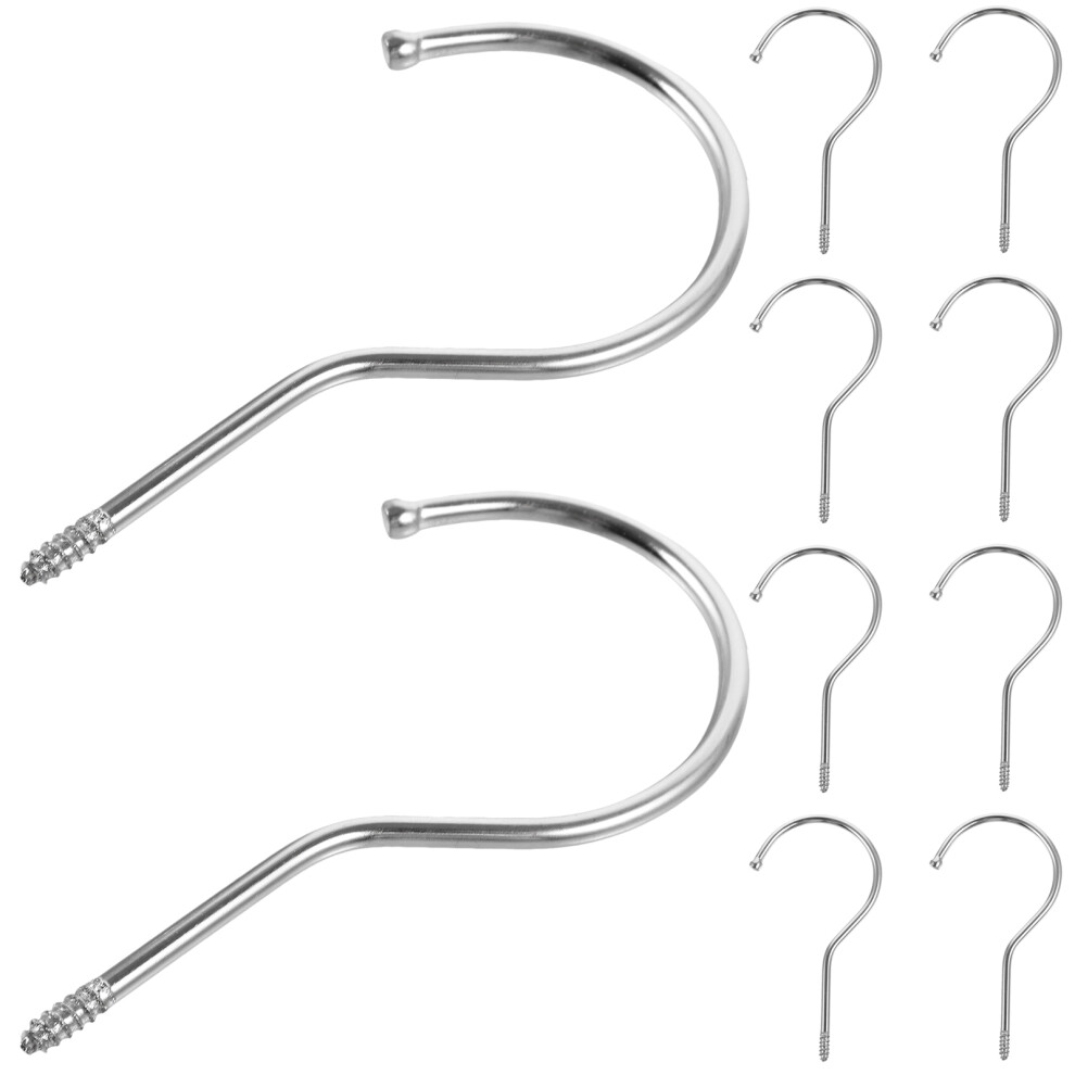 10Pcs Professional Hanger Hooks Screw In Hooks For Ceilings Plants 3161716840360