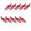 10pcs Artificial Berry Picks Red Christmas Decorations Red Berry Picks 7