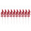 10pcs Artificial Berry Picks Red Christmas Decorations Red Berry Picks 5