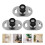 3 Pcs Sliding Door Floor Hardware Rail Cart Limiter Barn Guide 2