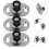 3 Pcs Sliding Door Floor Hardware Rail Cart Limiter Barn Guide 4
