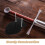 Black Acrylic Multifunctional Sword Wall Mount Display Rack 8