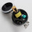 Lash Jar Eyelash Glue Storage Container Black Plastic 2pack 7