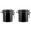 Lash Jar Eyelash Glue Storage Container Black Plastic 2pack 5