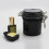 Lash Jar Eyelash Glue Storage Container Black Plastic 2pack 6