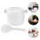 Dorm Rice Cooker 1set White Plastic With Food Warming Use 5