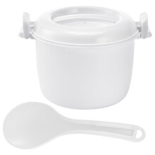 Dorm Rice Cooker 1set White Plastic With Food Warming Use