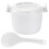 Dorm Rice Cooker 1set White Plastic With Food Warming Use 1