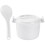 Dorm Rice Cooker 1set White Plastic With Food Warming Use 6