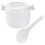 Dorm Rice Cooker 1set White Plastic With Food Warming Use 2