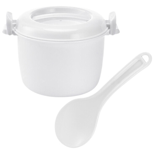 Dorm Rice Cooker 1set White Plastic With Food Warming Use 1