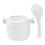 Dorm Rice Cooker 1set White Plastic With Food Warming Use 7
