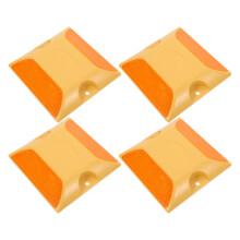 4 Pcs Reflective Plastic Studs Driveway Marker Road Bump Markers