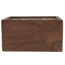 1Boîte À Mouchoirs Bois Marron Pour Bureau Décoration Intérieure