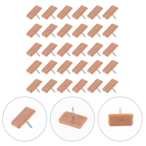 60pcs Small Square Plastic Nails For Home Drawer Sliding Useful 2