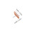 60pcs Small Square Plastic Nails For Home Drawer Sliding Useful 2