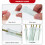 100 Pcs Arranging Clear Flower Stem Holders Waterproof Tubes 8