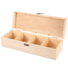 Unfinished Wood Storage Box Wooden Box Wood 1set
