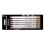 Charcoal Pencils Set White Graphite 6pcs 1