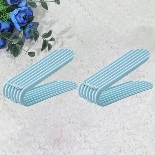 Shoe And Boot Rack Sky Blue 2set 2