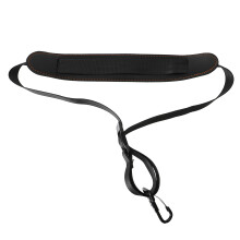 1pc Adjustable Saxophone Neck Hanging Strap With Metal Buckle (Black)