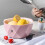 Pink Kitchen Drain Basket Double Layer Fruit Vegetable Strainer 5