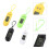 4pcs Clip-On Watch Keychain For Students Assorted Color 4