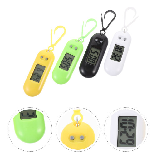 4pcs Clip-On Watch Keychain For Students Assorted Color 1