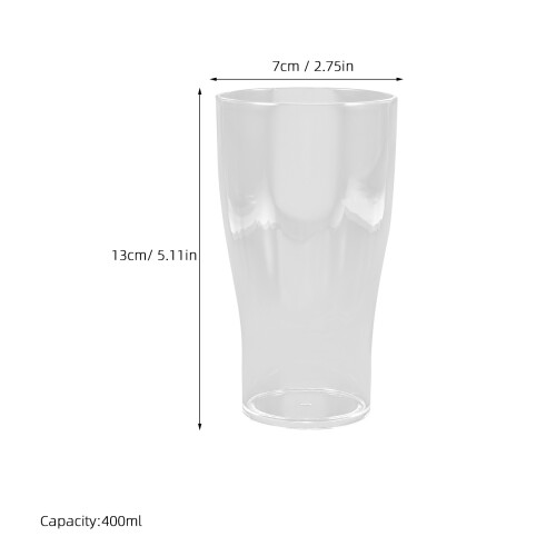 Reusable Plastic Tea Milk Water Drinking Cups 2pcs Stylish Chic 2
