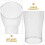 Reusable Plastic Tea Milk Water Drinking Cups 2pcs Stylish Chic 8