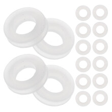 50 Pcs Earring Backs For Droopy Ears Spacer Beads Transparent