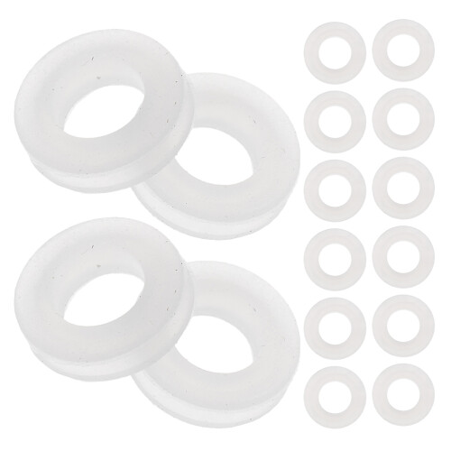 50 Pcs Earring Backs For Droopy Ears Spacer Beads Transparent