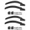 4 Sets Skate Buckle Shoelaces Skating Strap Guards Plastic 7